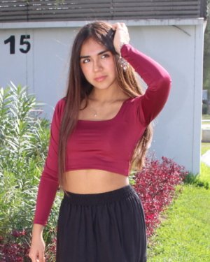 TOP SUPLEX MANGA LARGA VINO