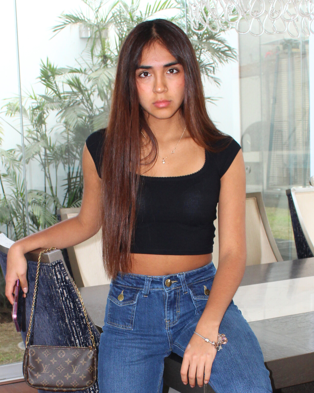 POLO RIB MANGA CORTA NEGRO